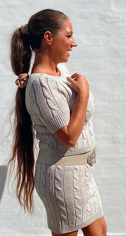 Divaz sæt m. Nederdel - Gabi - beige