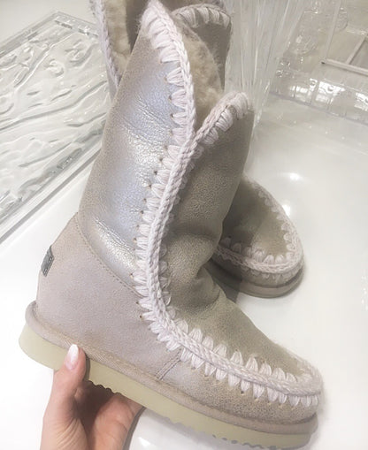 Mou Boots Intereskimo Tall - Stone Metallic