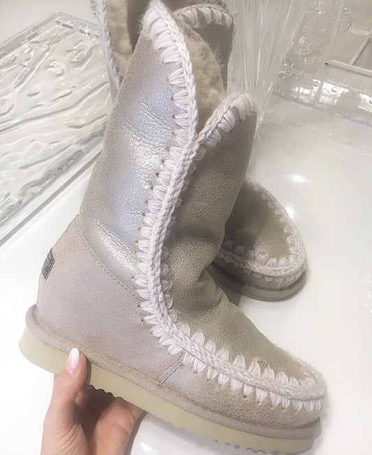 Mou Boots Intereskimo Tall - Stone Metallic