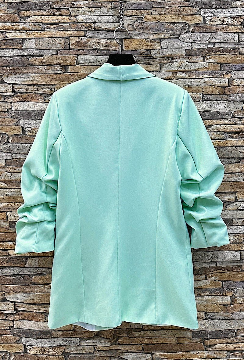 Blazer i aqua marin - Staun Denmark - Til hverdag og fest