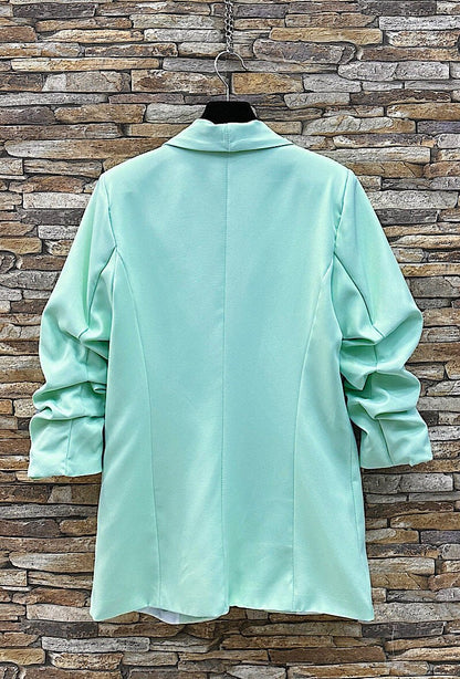 Blazer i aqua marin - Staun Denmark - Til hverdag og fest