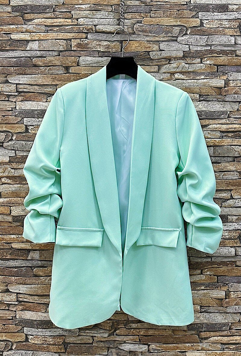 Blazer i aqua marin - Staun Denmark - Til hverdag og fest