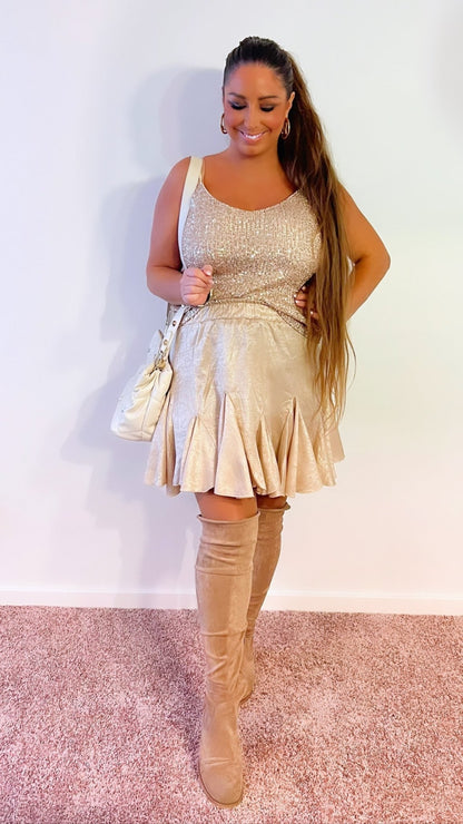 Bolero i rosegold palietter - Staun Denmark - Til hverdag og fest