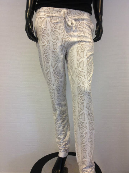 Bukser med snakeprint - beige - Staun Denmark - Til hverdag og fest