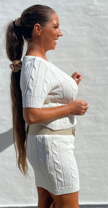 Divaz sæt m. Nederdel - Gabi - hvid - Staun Denmark - Til hverdag og fest
