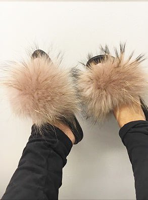 FlipFlaps with fur - Staun Denmark - Til hverdag og fest