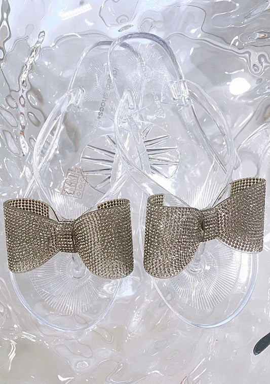 Glitter bow sandal - Staun Denmark - Til hverdag og fest