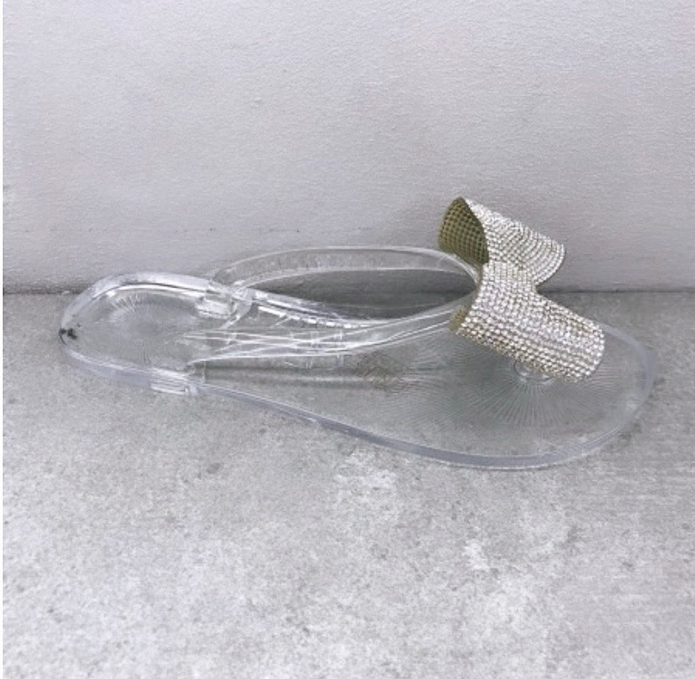 Glitter bow sandal - Staun Denmark - Til hverdag og fest