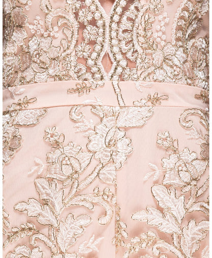 Gold Organic playsuit with lace - metallic - Staun Denmark - Til hverdag og fest