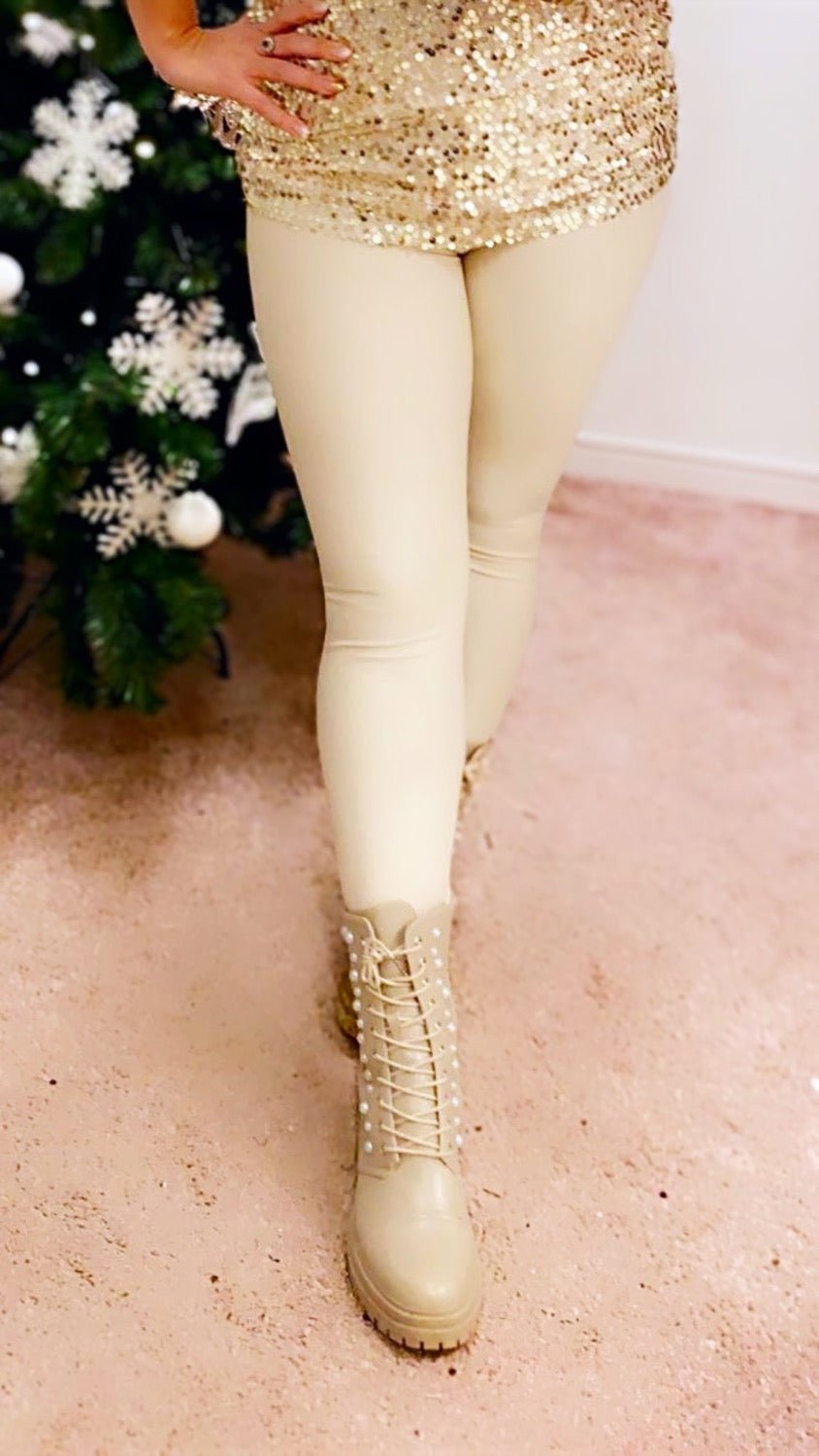 Leggings i beige - Staun Denmark - Til hverdag og fest