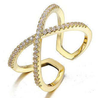 Scarlett - cross ring - guld - Staun Denmark - Til hverdag og fest