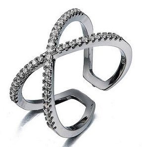 Scarlett - cross ring - gunmetal - Staun Denmark - Til hverdag og fest
