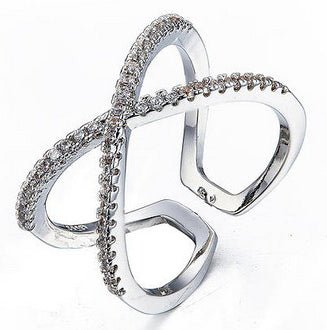 Scarlett - cross ring - sølv - Staun Denmark - Til hverdag og fest