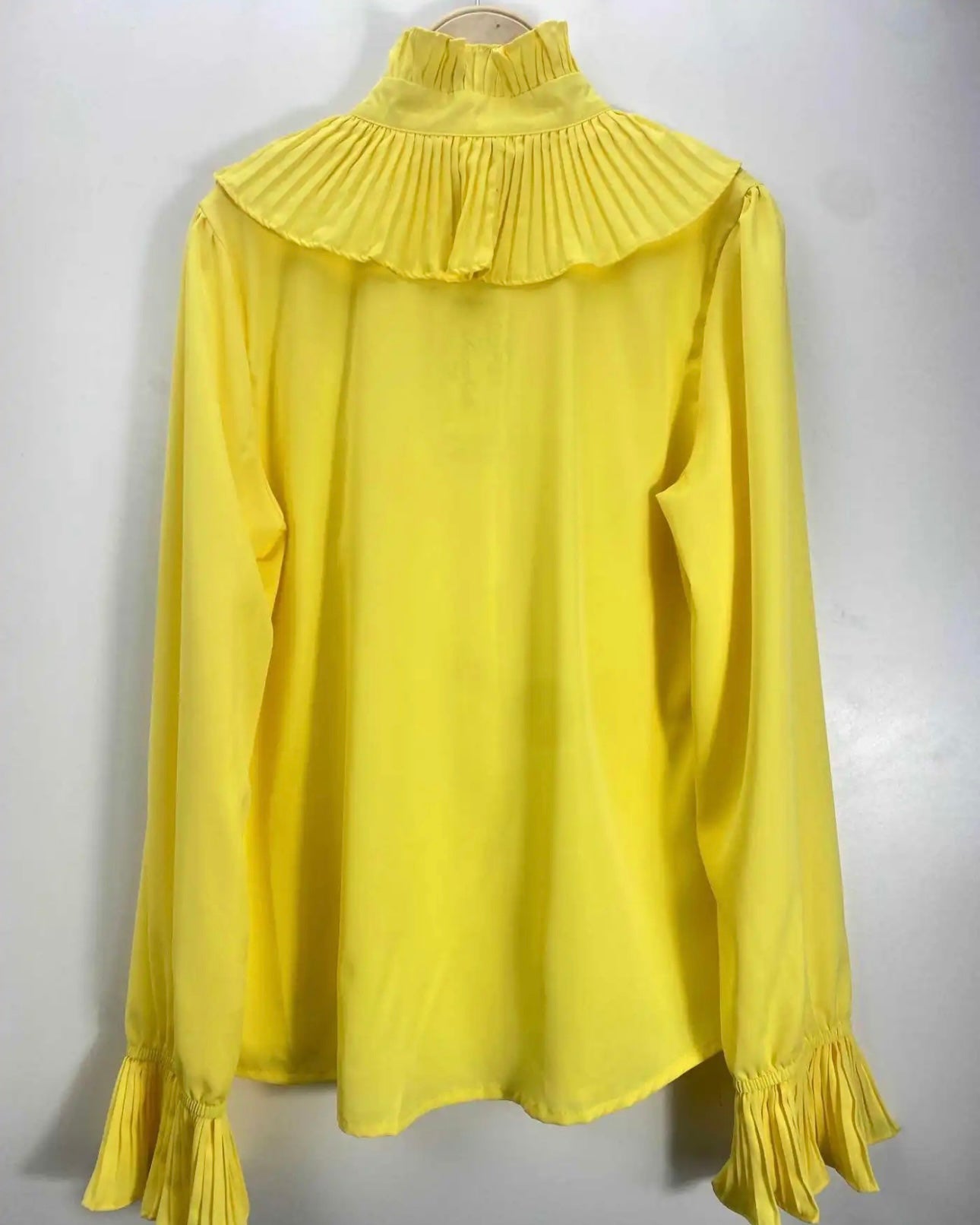 Skjorte med flæser - gul - Staun Denmark - Til hverdag og fest