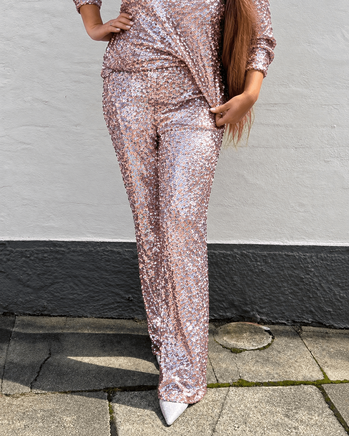 Staun Buks i glitter i rosa med pailletter - Staun Denmark - Til hverdag og fest
