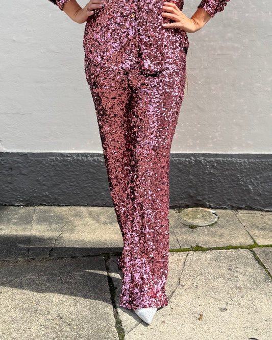 Staun Buks i rosa pink palietter - Staun Denmark - Til hverdag og fest