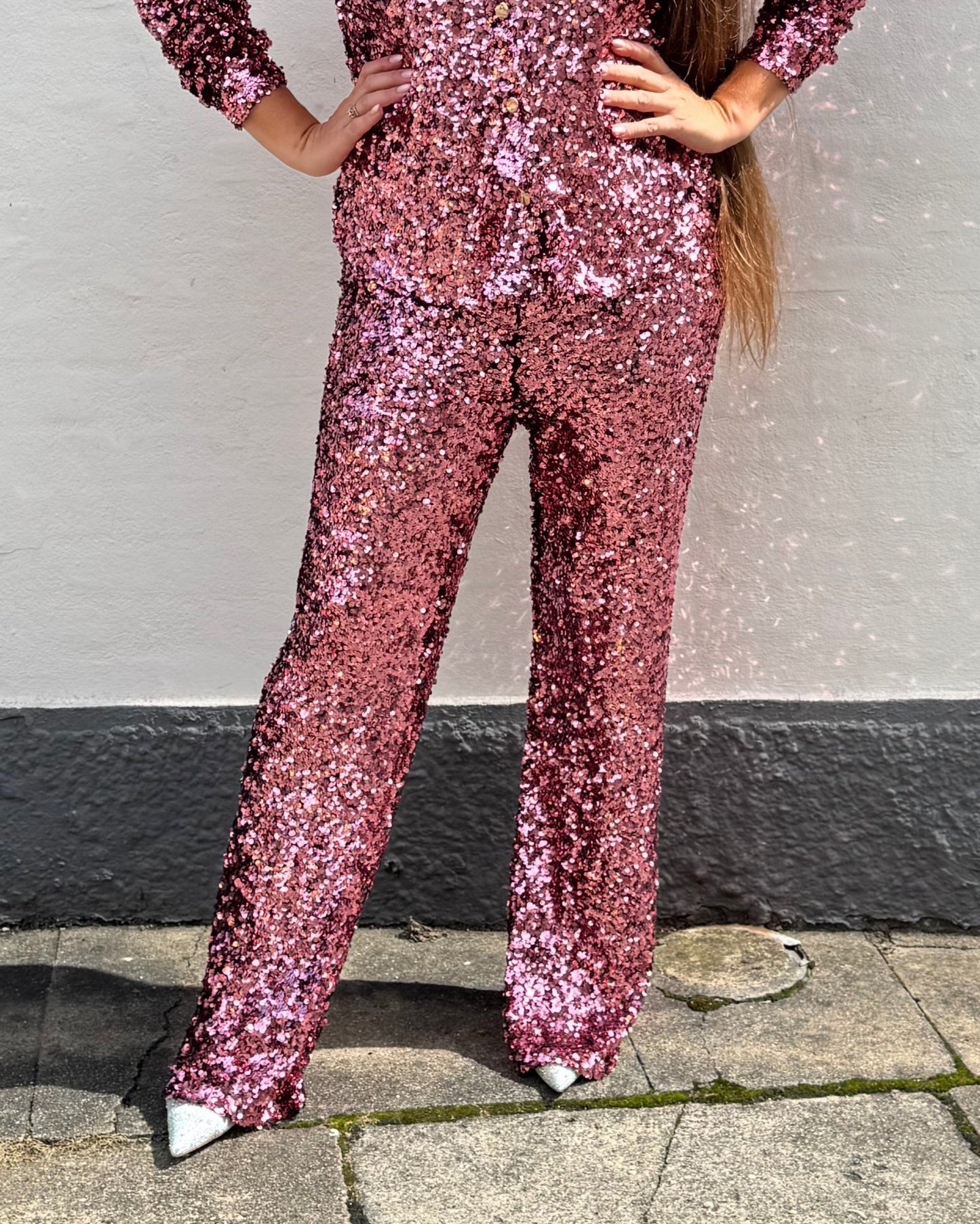 Staun Buks i rosa pink palietter - Staun Denmark - Til hverdag og fest