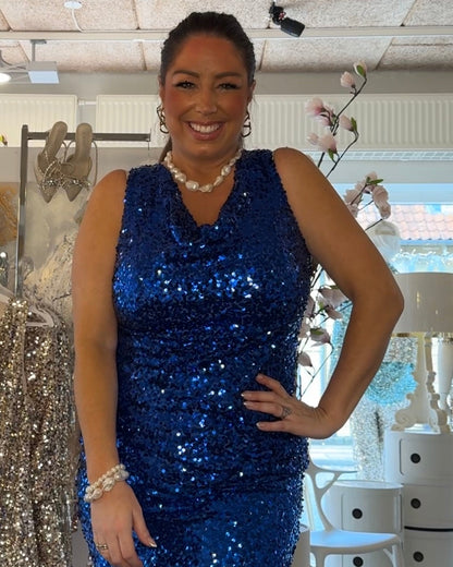 Staun fall Glitter top i blå - Staun Denmark - Til hverdag og fest