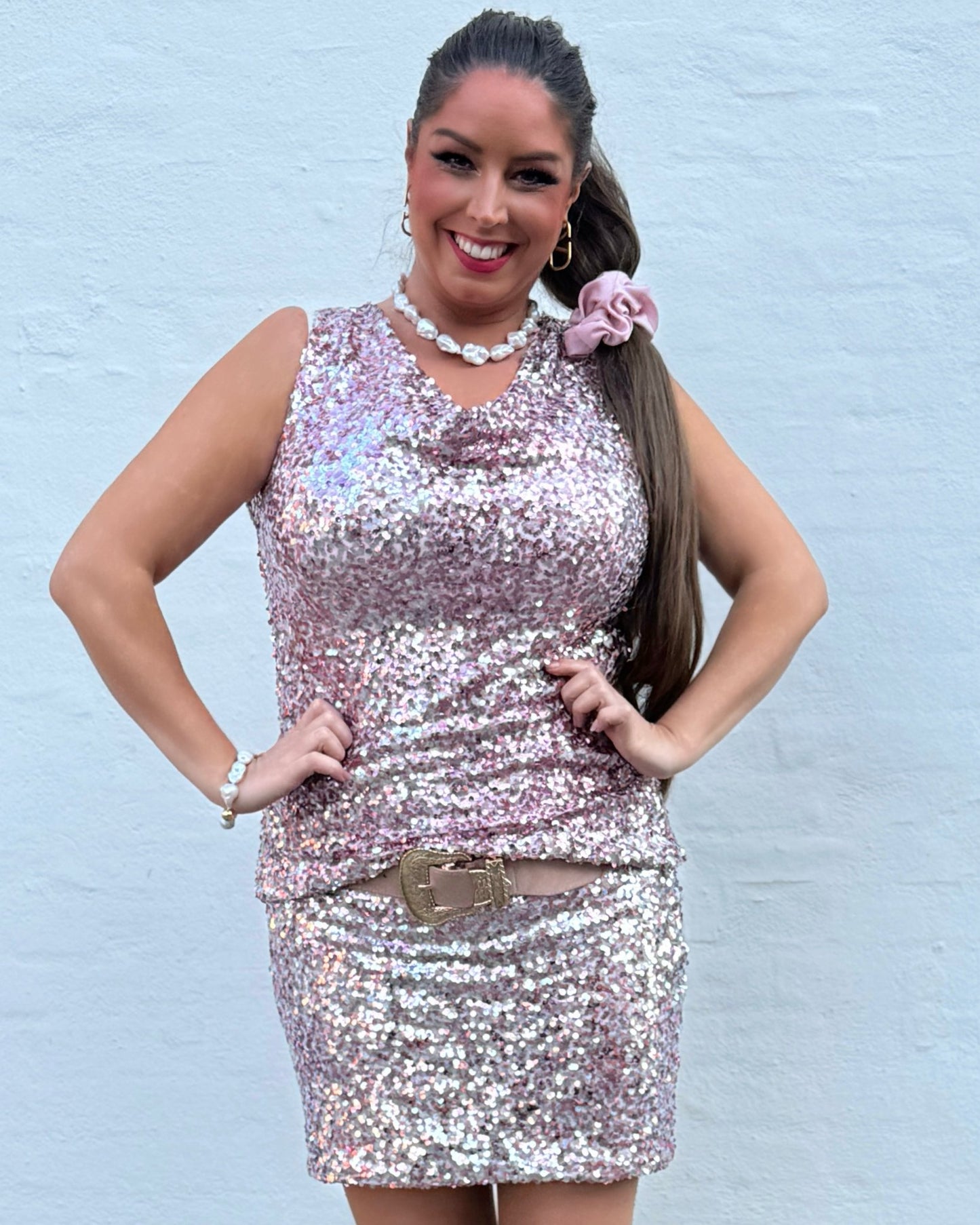 Staun fall Glitter top i rosa - Staun Denmark - Til hverdag og fest