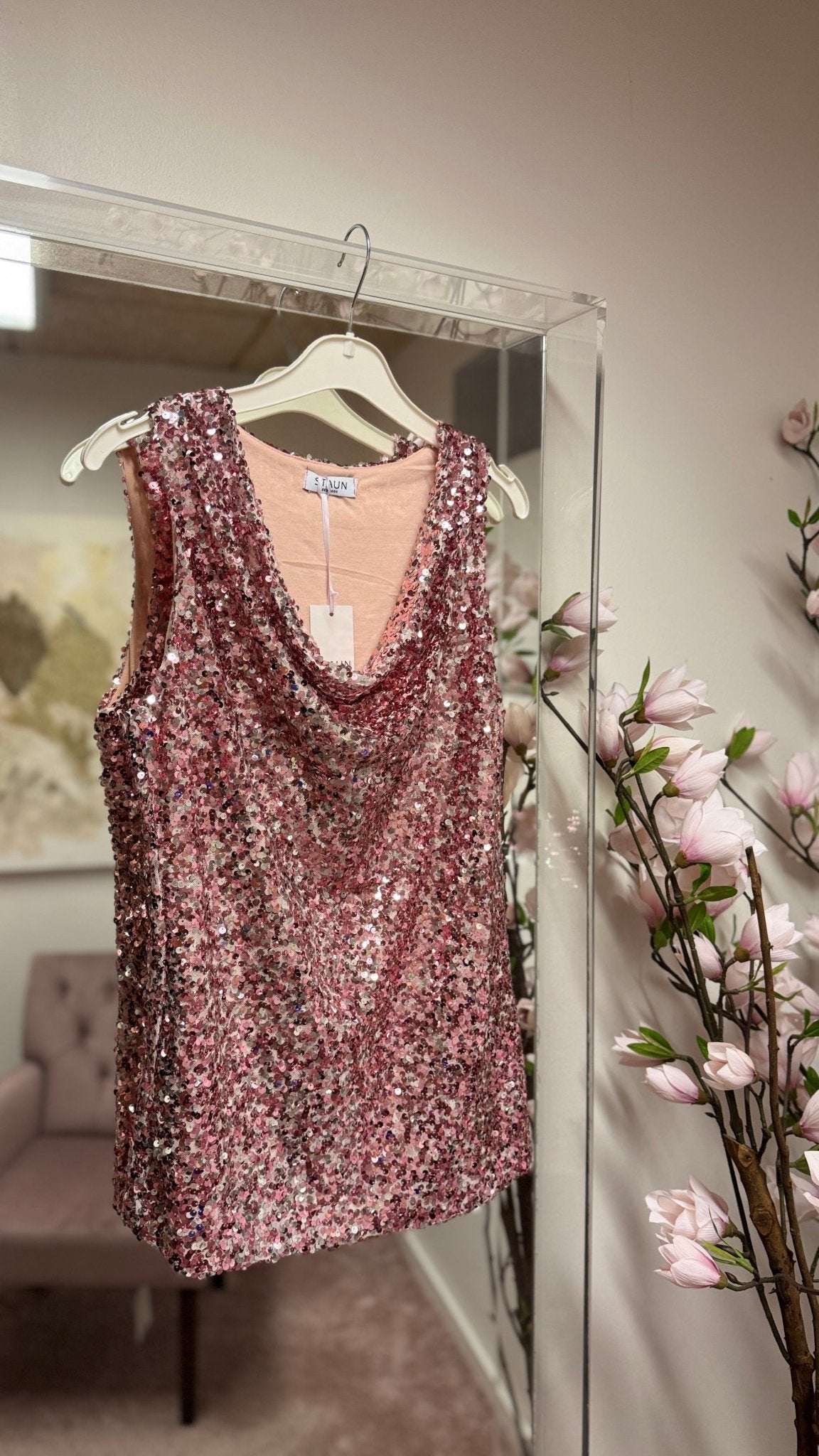 Staun fall Glitter top i rosa - Staun Denmark - Til hverdag og fest