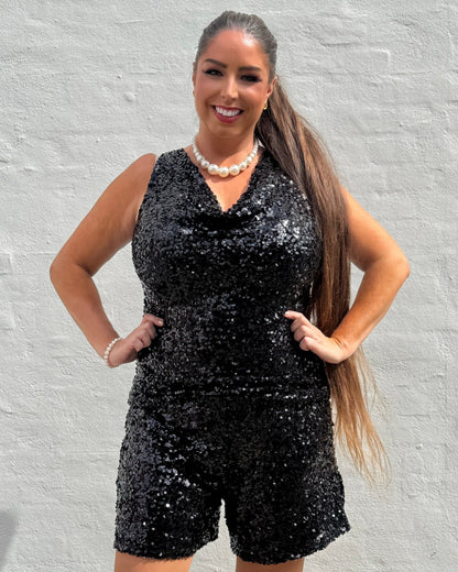 Staun fall Glitter top i sort (str. 34-42) - Staun Denmark - Til hverdag og fest