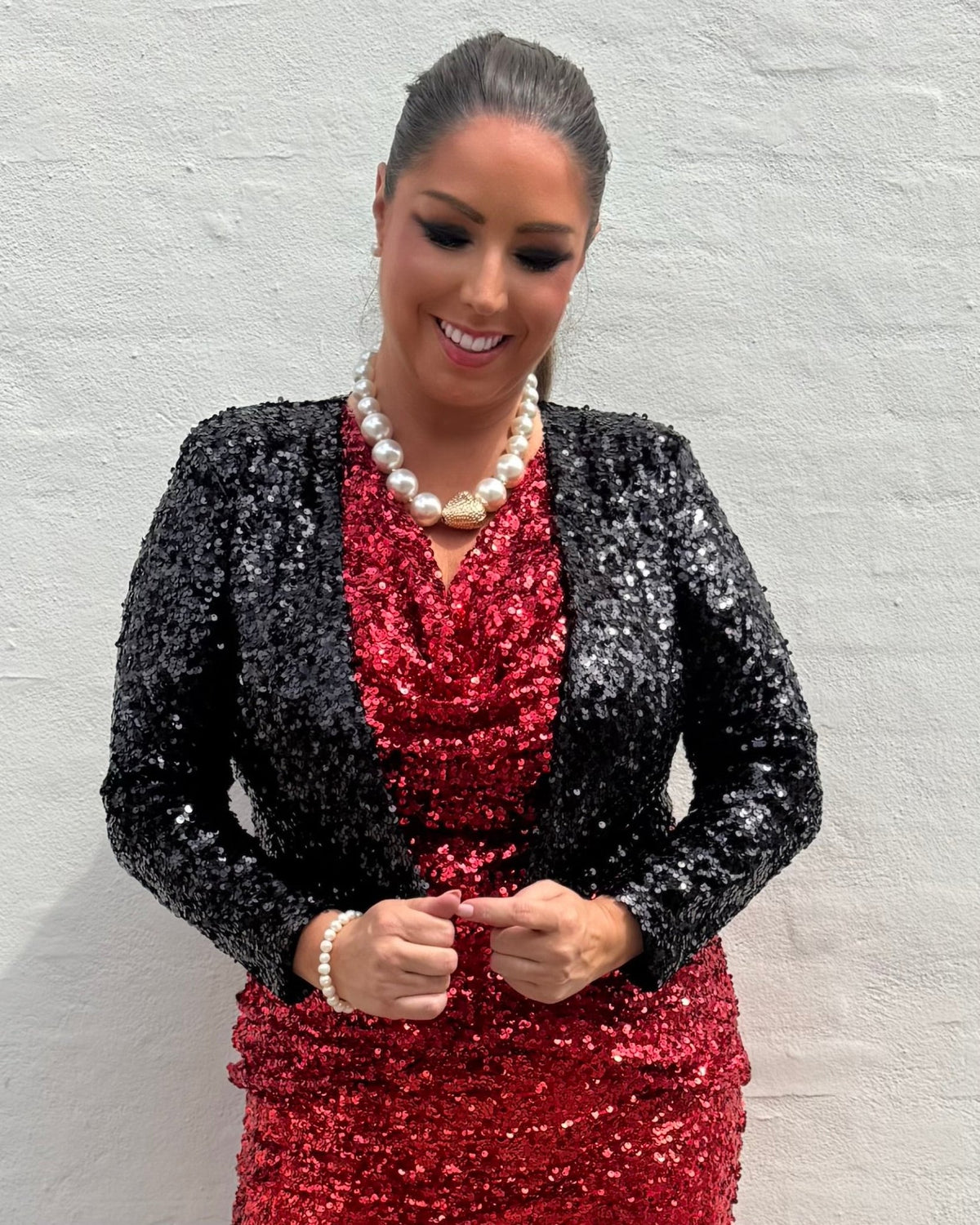 Staun Glitter bolero jakke i sort (34-42) - Staun Denmark - Til hverdag og fest