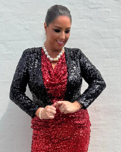 Staun Glitter bolero jakke i sort (34-42) - Staun Denmark - Til hverdag og fest