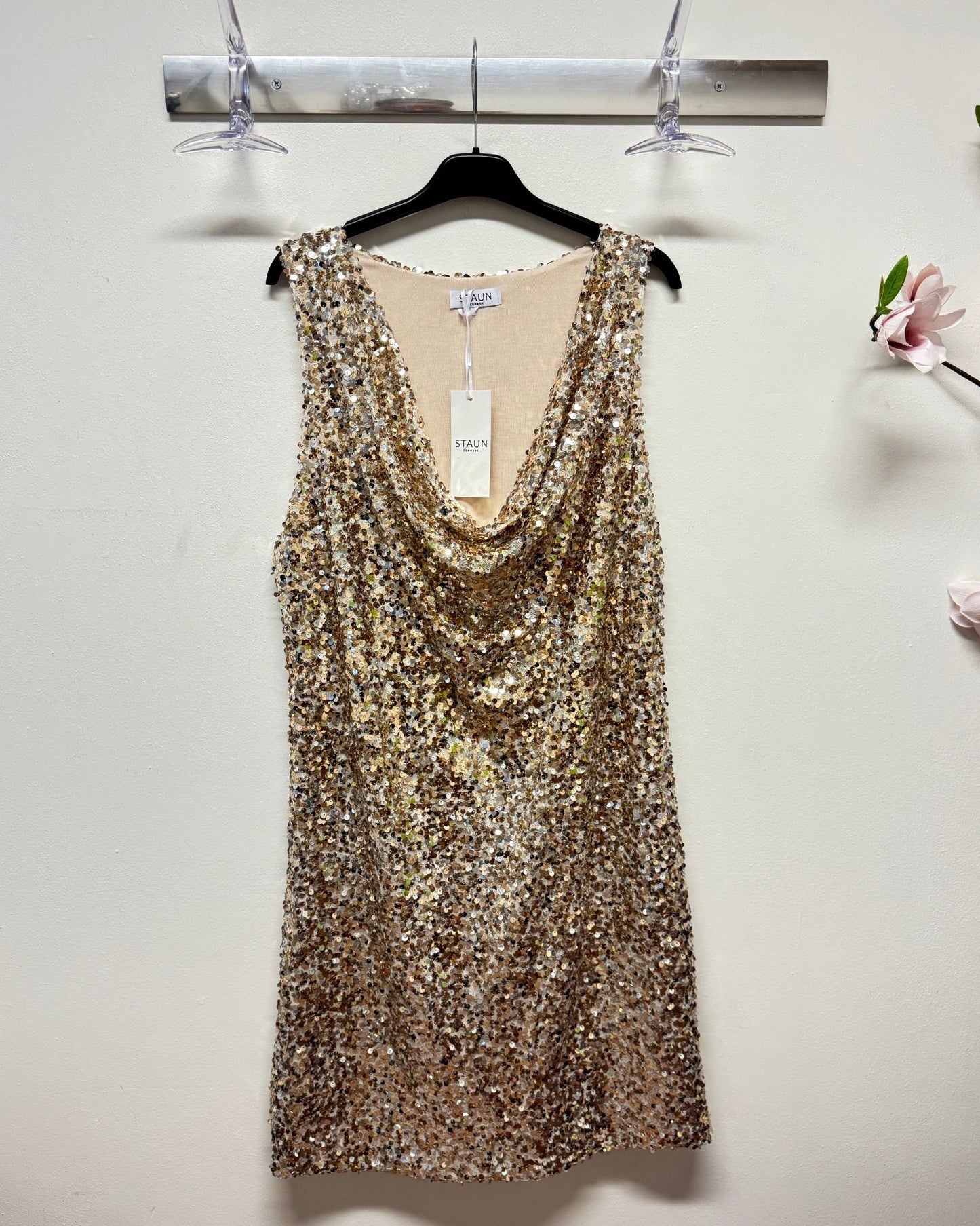Staun glitter fall kjole - guld look - Staun Denmark - Til hverdag og fest
