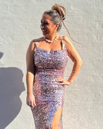 Staun glitter kjole - Rosa - Staun Denmark - Til hverdag og fest