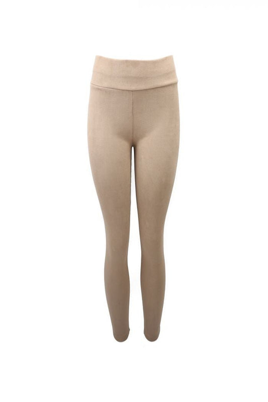 Taupe leggings i Suede - Staun Denmark - Til hverdag og fest