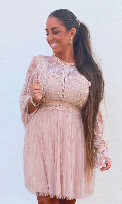 Tulle blonde dress - nude - Staun Denmark - Til hverdag og fest