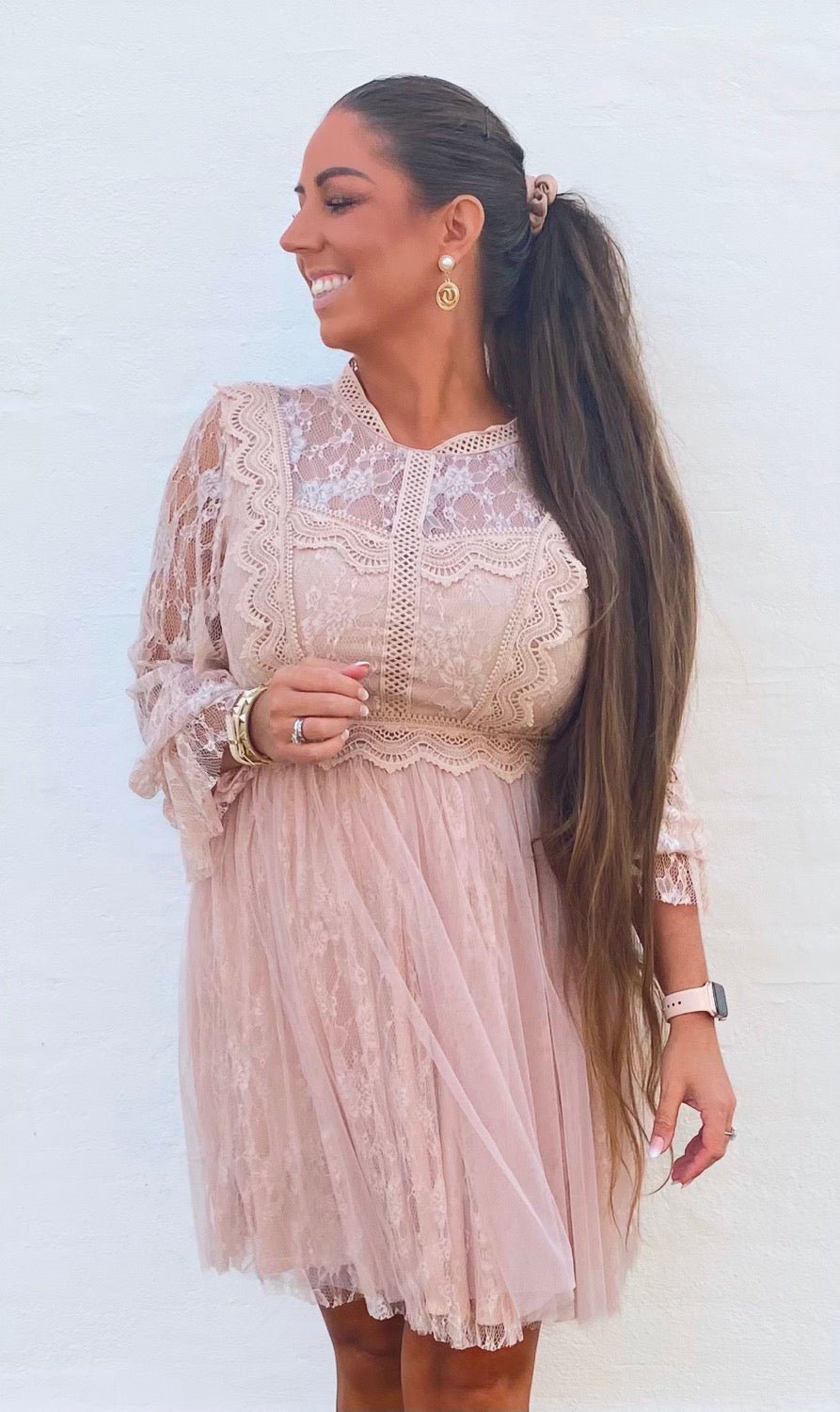 Tulle blonde dress - nude - Staun Denmark - Til hverdag og fest