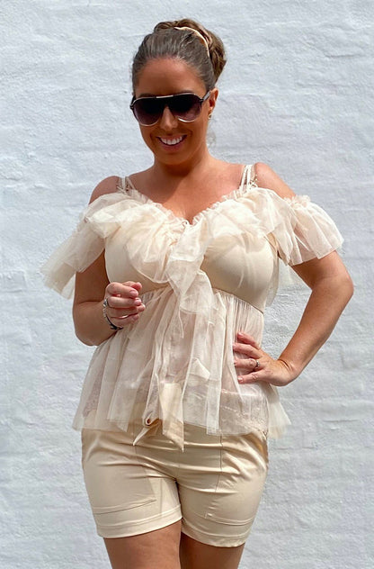 Vaca top i beige - Staun Denmark - Til hverdag og fest
