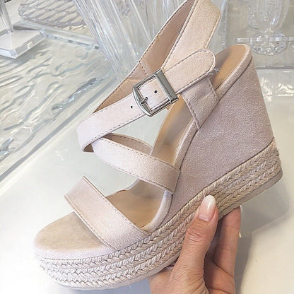 Wedges i beige - Staun Denmark - Til hverdag og fest