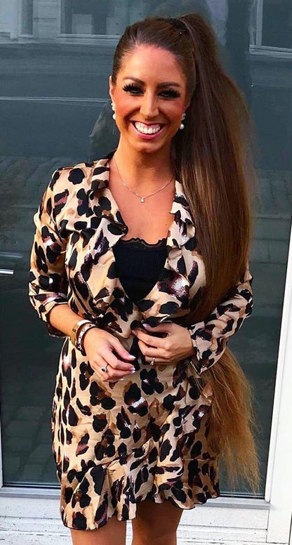 Wrap leopard kjole - Staun Denmark - Til hverdag og fest